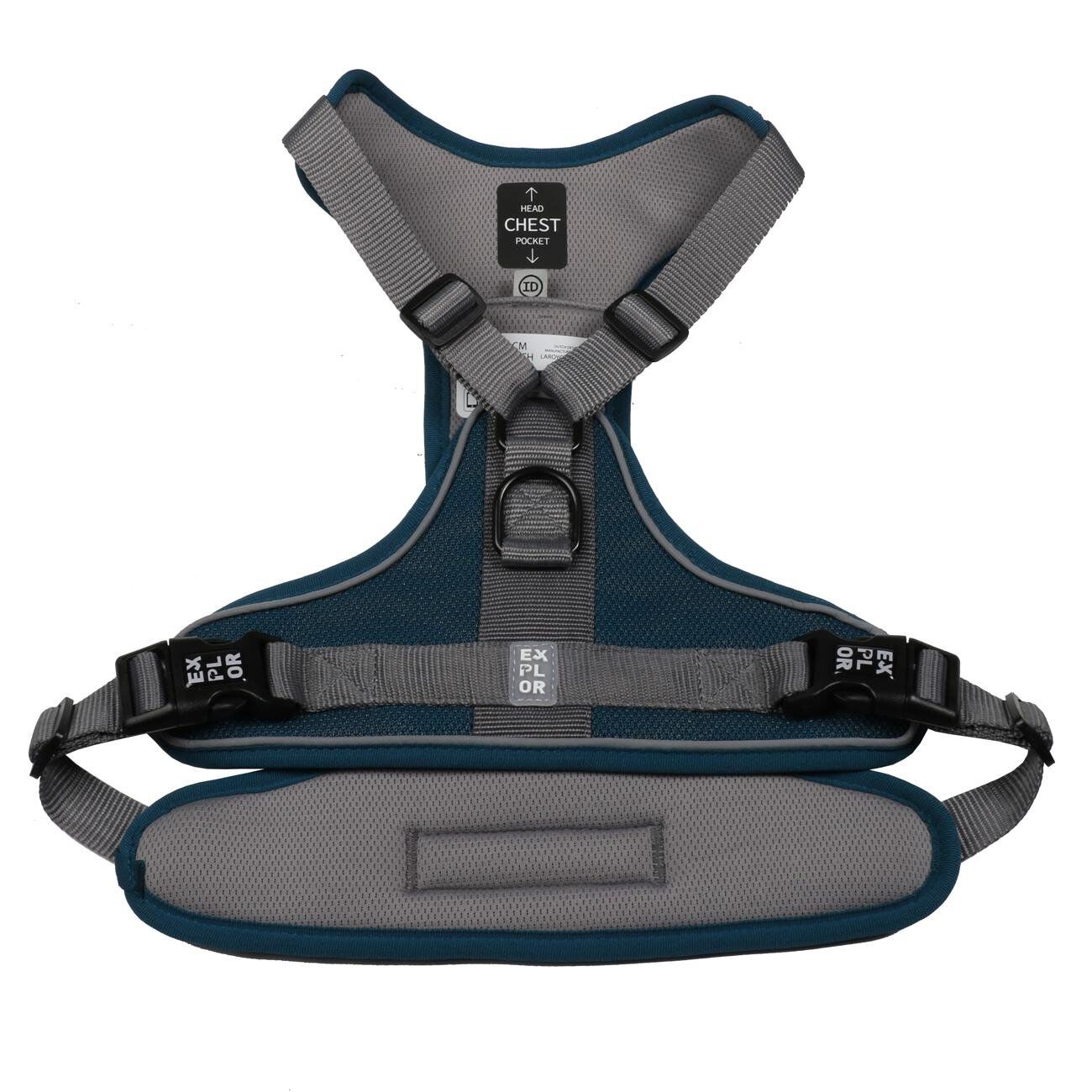 Duvoplus - Harnais Classic Ultimate Fit No-Pull XS Bleu P&eacute;trol pour Chiens - 20-40cm/37-45cm Image num&eacute;ro 1