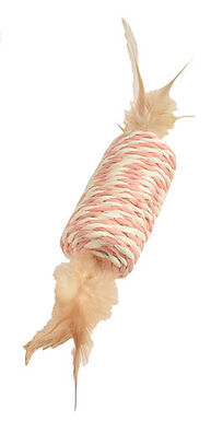 Bobby - Jouet Tube Rose pour Chats - 8cm