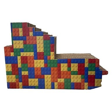 Pet Design - Griffoir en Carton Lego pour Chat - 39x26x18cm