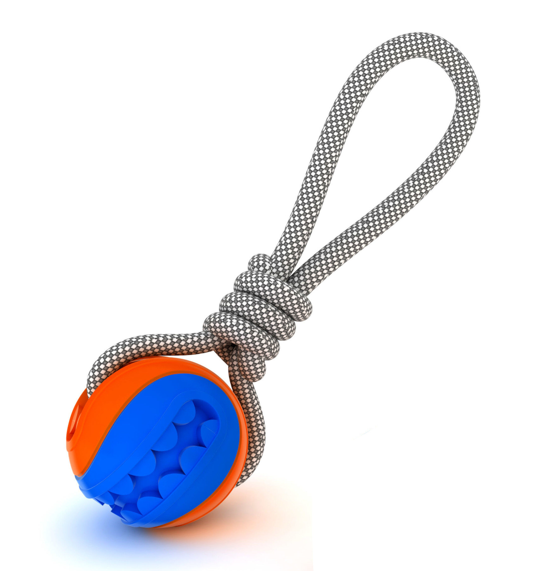 Anka - Balle Mouth + Corde Traction pour Chiens - 8cm Image num&eacute;ro 1