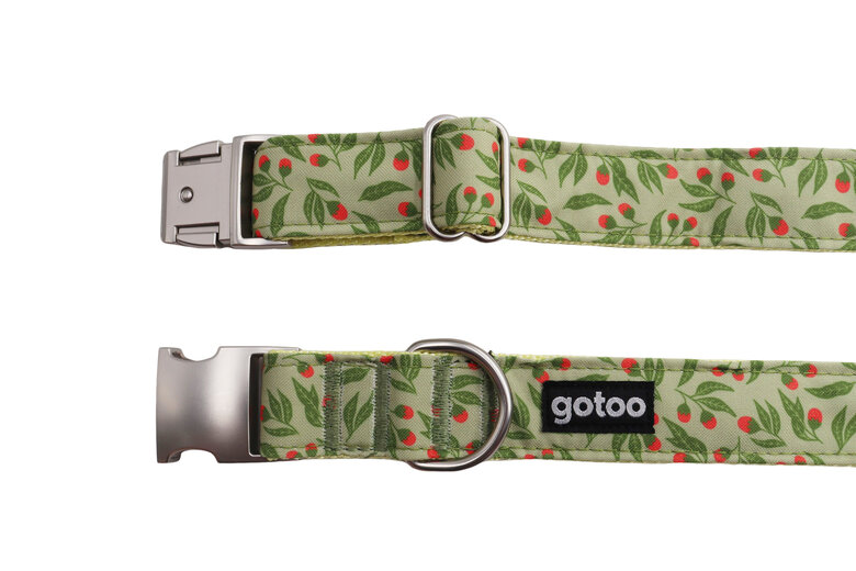 Gotoo - Collier à motif Botanic Vert pour chien - XS Image numéro 2 Gotoo - Collier à motif Botanic Vert pour chien - XS Image numéro 2