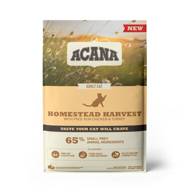 Acana - Croquettes Adult Homestead Harvest Poulet et Dinde pour Chats - 4,5Kg