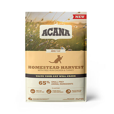 Acana - Croquettes Adult Homestead Harvest Poulet et Dinde pour Chats - 4,5Kg