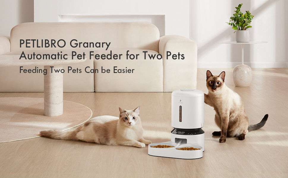 Petlibro - Distributeur Automatique Granary Dual Blanc - 5L Image num&eacute;ro 6