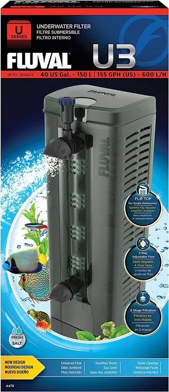 Fluval - Filtre Submersible U3 pour Aquarium Image numéro 1 Fluval - Filtre Submersible U3 pour Aquarium Image numéro 1