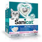 Sanicat - Litière Active White Ultra Agglomerante à l'Oxygene Actif pour Chat - 10L image number null