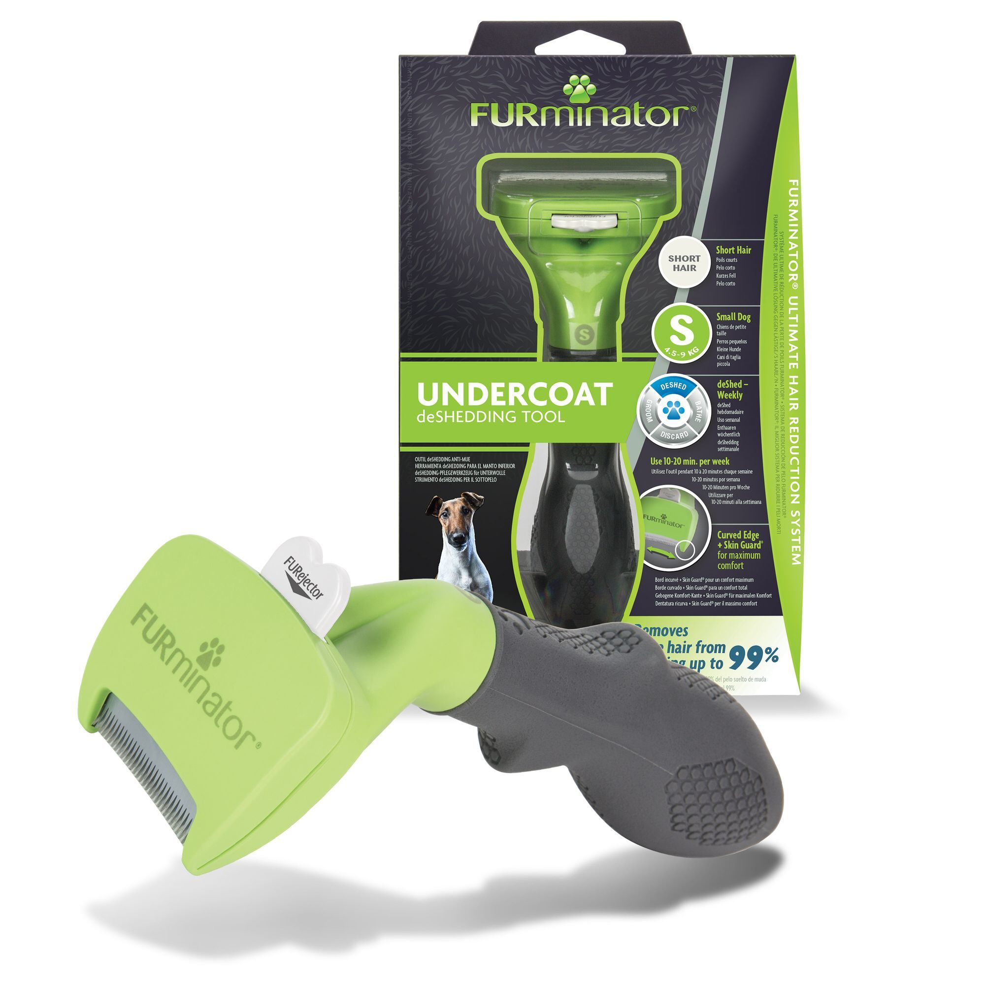 Furminator - Brosse Undercoat Petite Taille &agrave; Poils Courts pour Chien - S Image num&eacute;ro 1
