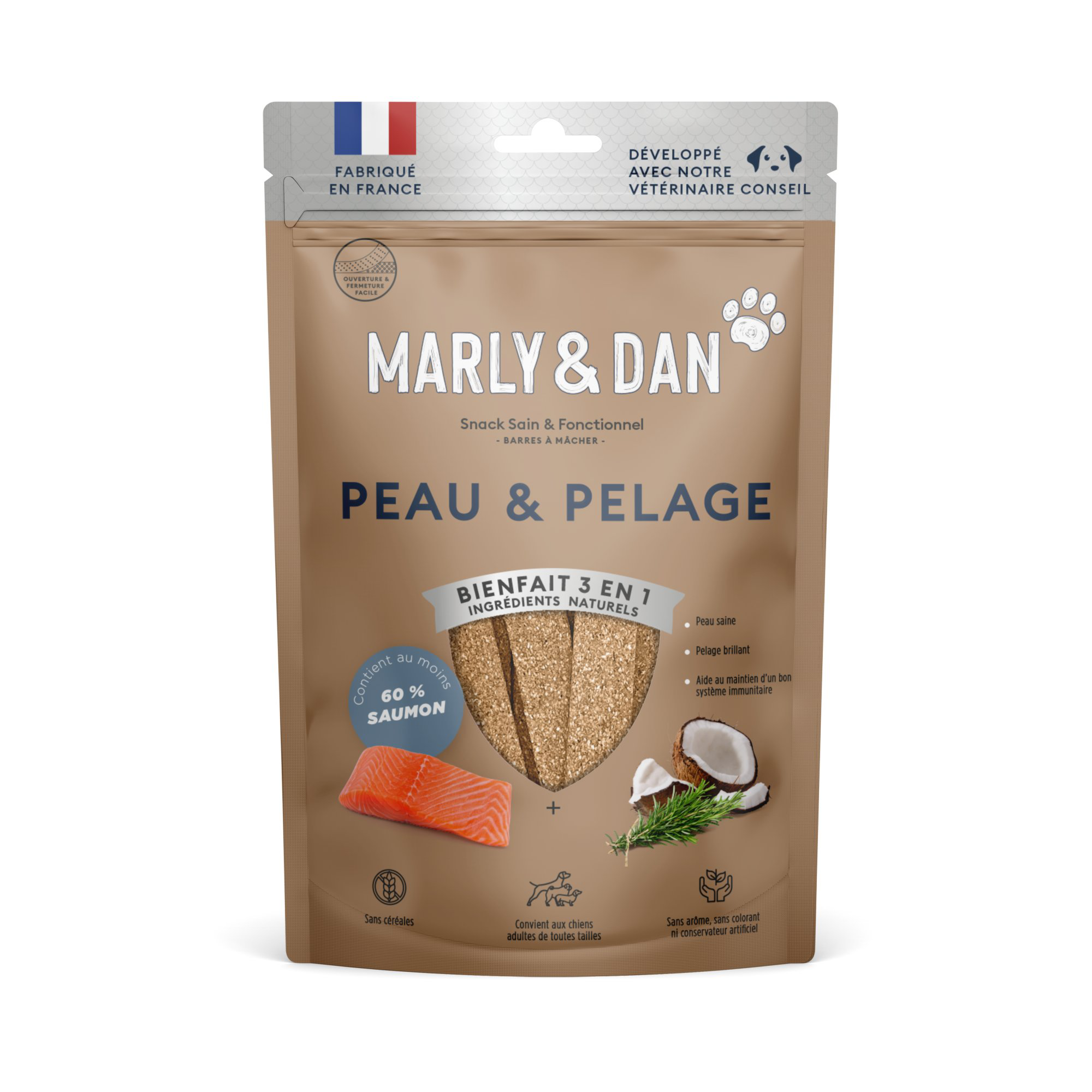Marly & Dan - Barres &agrave; M&acirc;cher Peau et Pelage - 80g Image num&eacute;ro 1