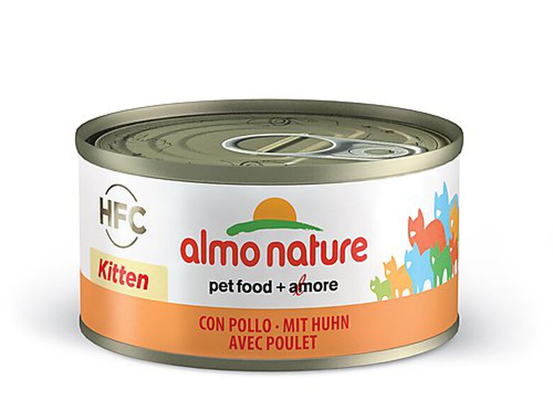 Almo Nature - Pâtée en Boîte HFC Natural Kitten Poulet pour Chaton - 70g image number null