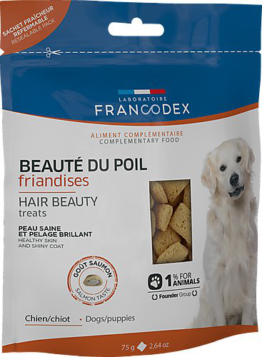 Francodex - Friandises Beaut&eacute; du Poil pour Chiens - 75g Image num&eacute;ro 1