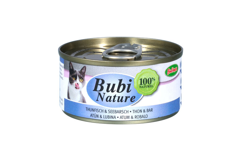 Bubimex - Pâtée Bubi Nature Thon et Bar pour Chats - 70g Image numéro 1 Bubimex - Pâtée Bubi Nature Thon et Bar pour Chats - 70g Image numéro 1