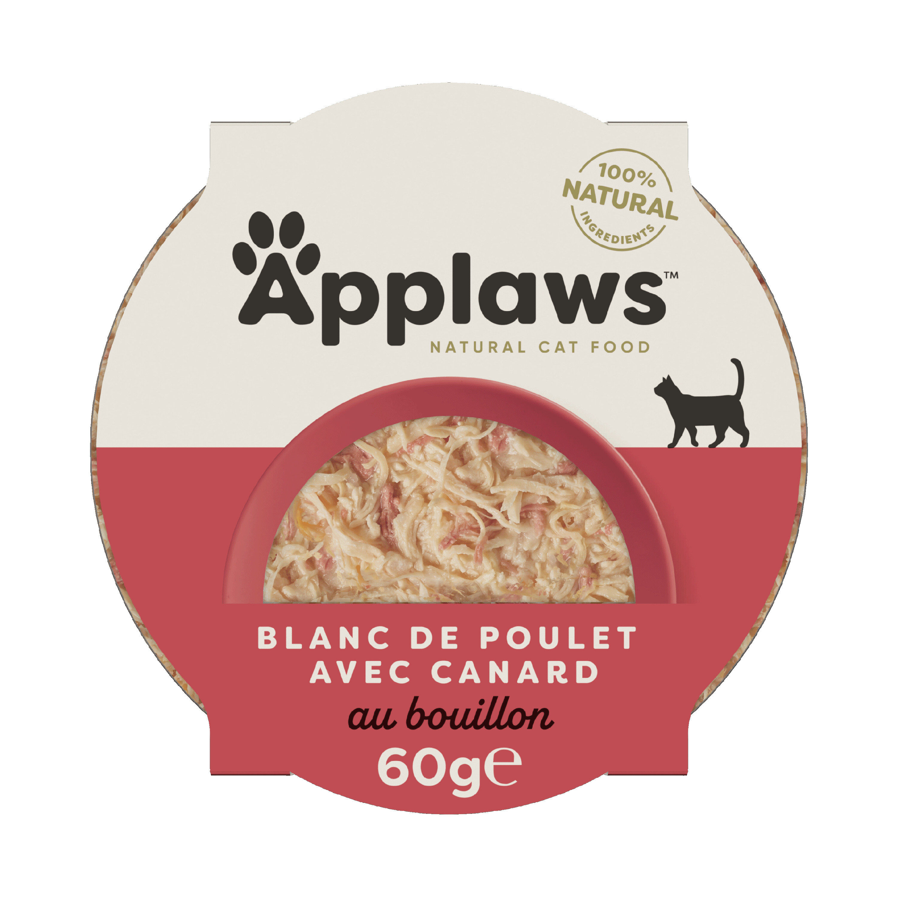 Applaws - Boite Poitrine de Poulet avec Canard en Bouillon pour Chats - 60g Image num&eacute;ro 1