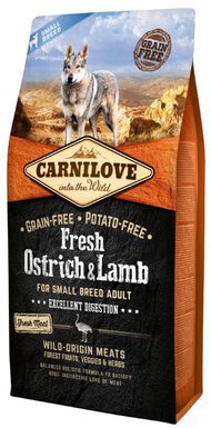 CARNILOVE  ADULTE SMALL DIGESTION AUTRUCHE & AGNEAU 6 KG