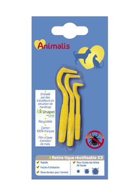 Animalis - Retires Tiques - 3 tailles