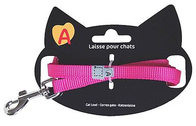 Animalis - Laisse Basic de 1,2m pour Chat - Fushia