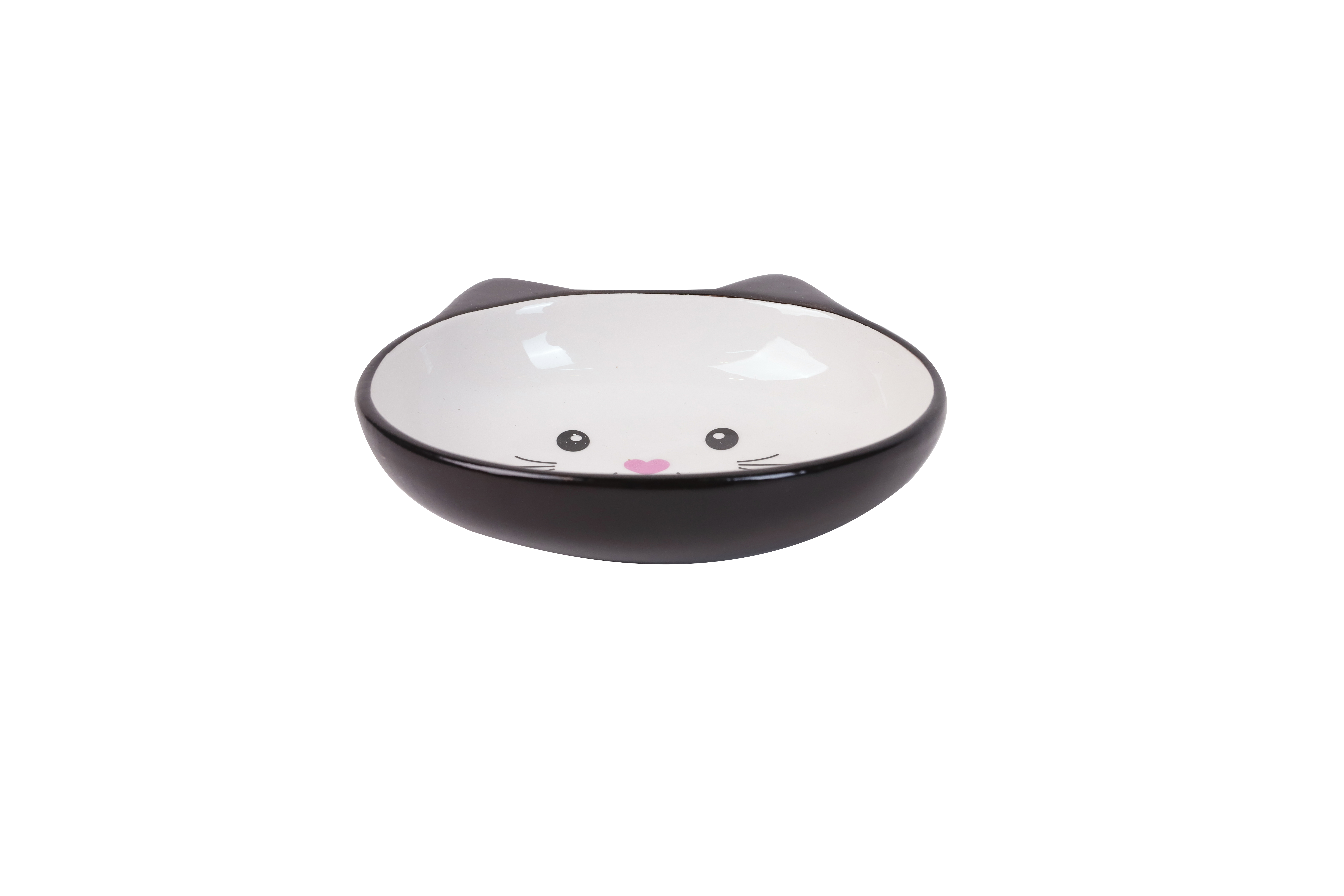 Leeby - Gamelle Forme T&ecirc;te de Chat en C&eacute;ramique pour Chats - 120 ml Image num&eacute;ro 3