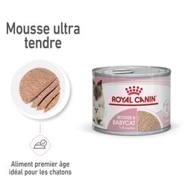 Royal Canin - Tendre Mousse Mother & Babycat Chatte et Chaton 0 à 4 Mois - 195g
