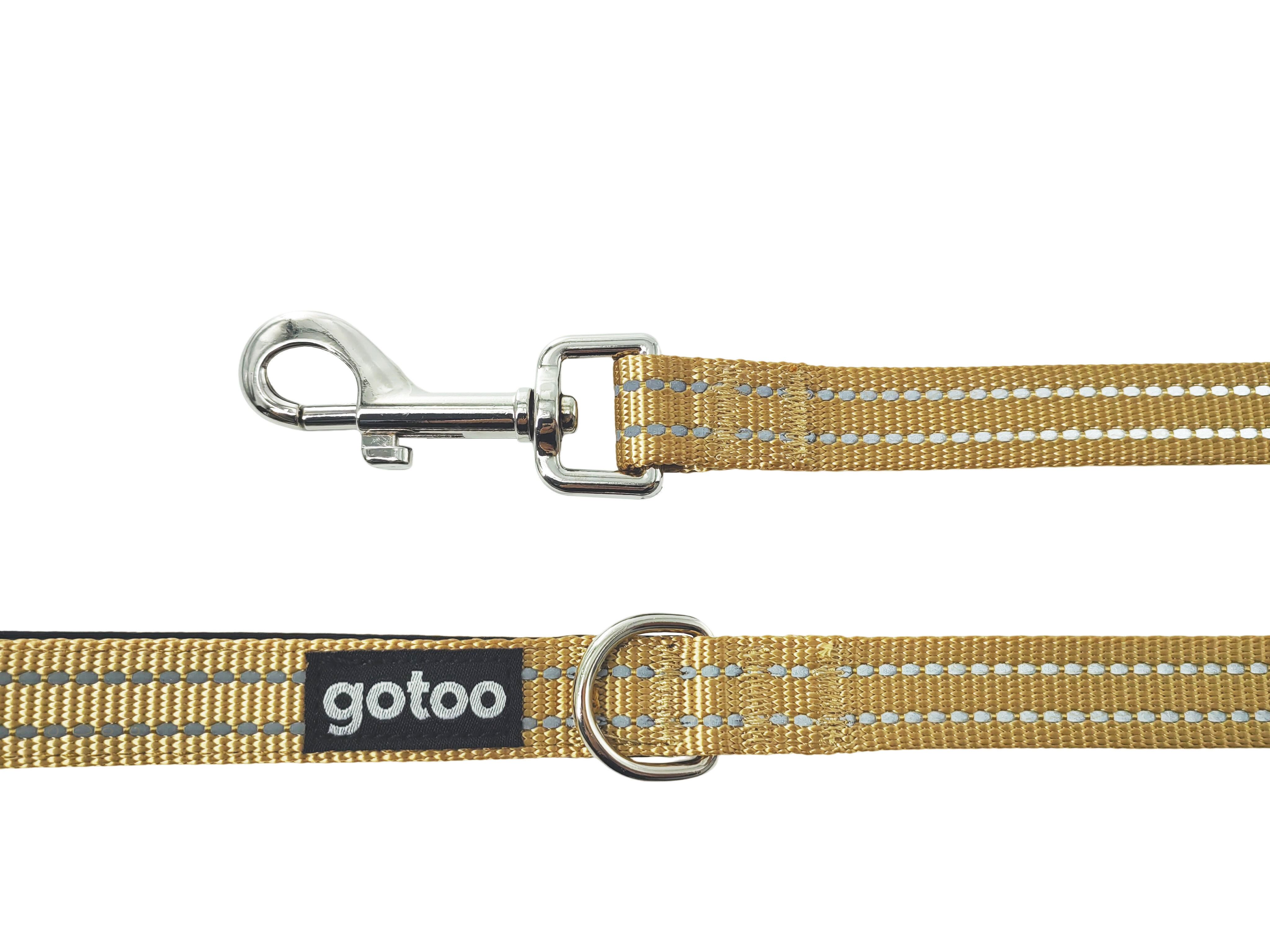 Gotoo - Laisse Essentials en Nylon Premium Beige pour Chien Image num&eacute;ro 2