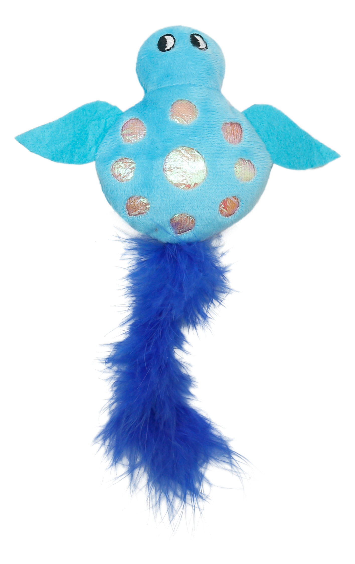 Animalis - Jouet Tortue Iris Bleu pour Chat - 22cm Image num&eacute;ro 1