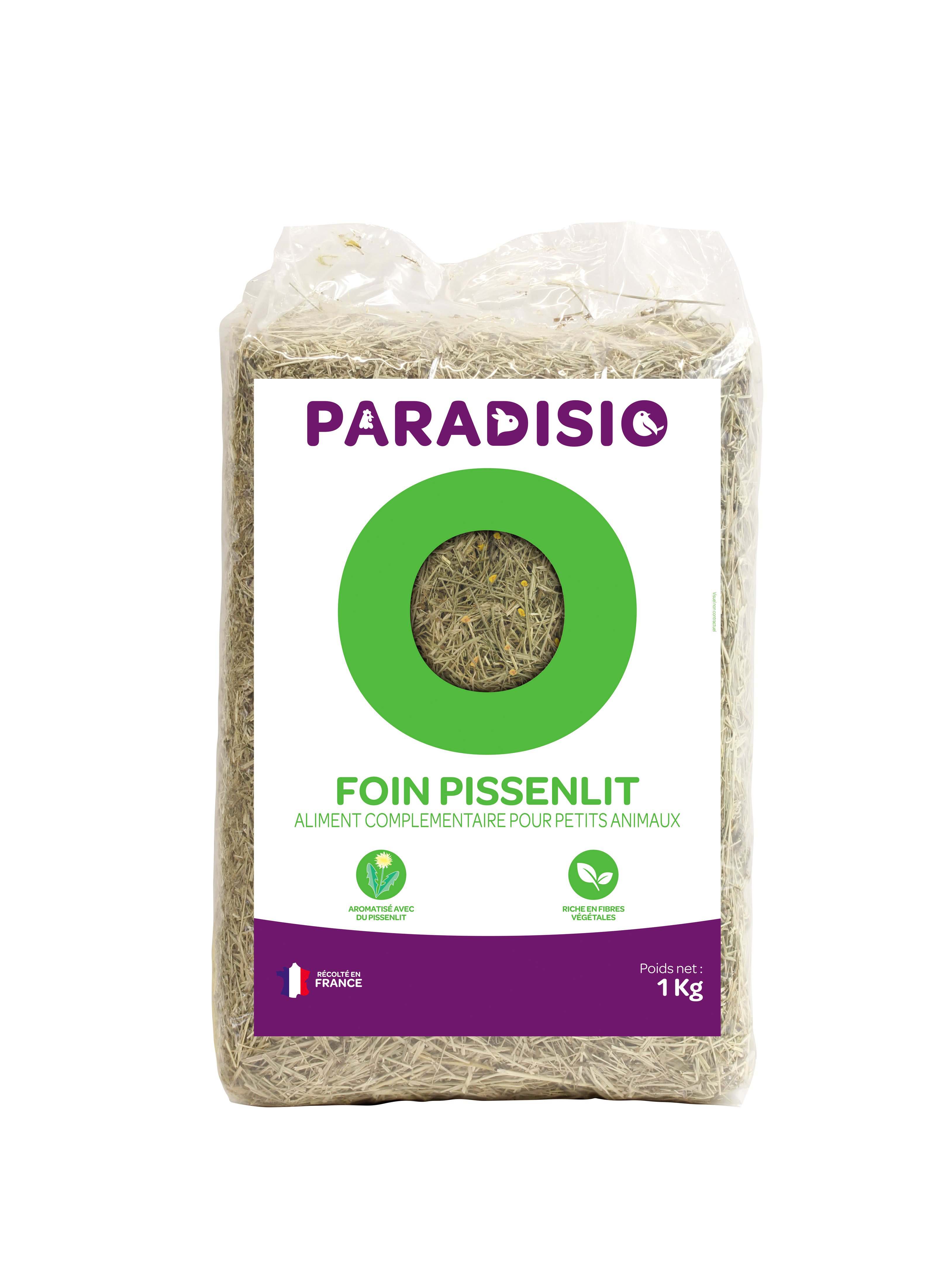 Paradisio - Foin Pissenlit pour Rongeurs - 1Kg Image num&eacute;ro 1