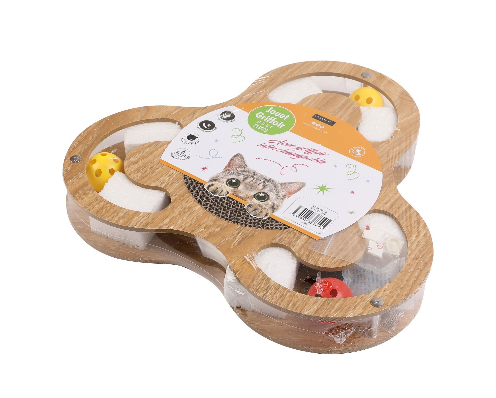 Wouapy - Aire de Jeux Triangulo pour Chat Image num&eacute;ro 2