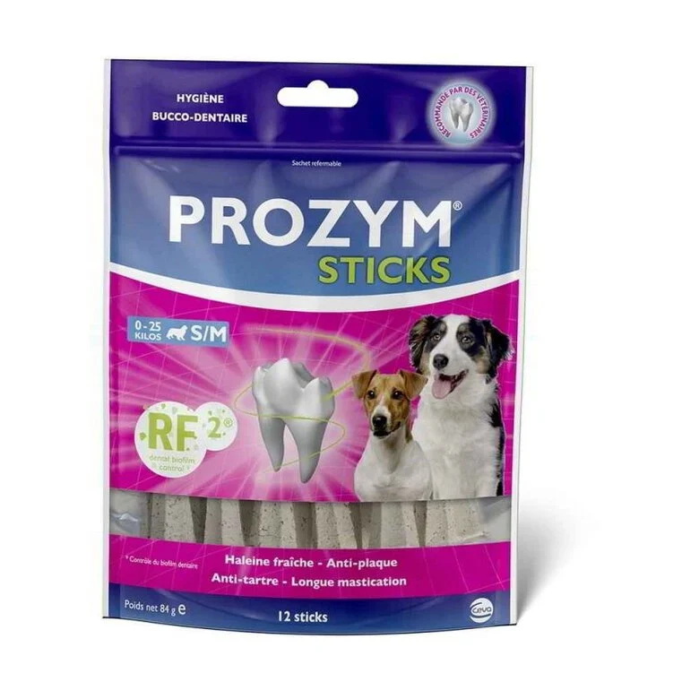 PROZYM - Sticks RF2 Hygiène Bucco-dentaire S/M pour Chien - x12 Image numéro 1 PROZYM - Sticks RF2 Hygiène Bucco-dentaire S/M pour Chien - x12 Image numéro 1