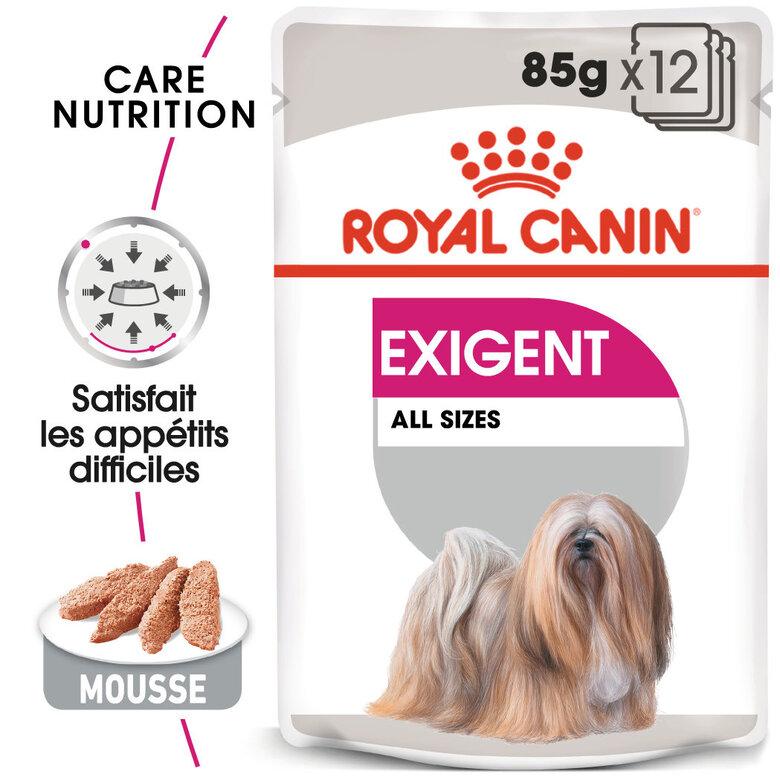 Royal Canin - Pâtée Exigent en Mousse pour Chien - 12x85g Image numéro 1 Royal Canin - Pâtée Exigent en Mousse pour Chien - 12x85g Image numéro 1