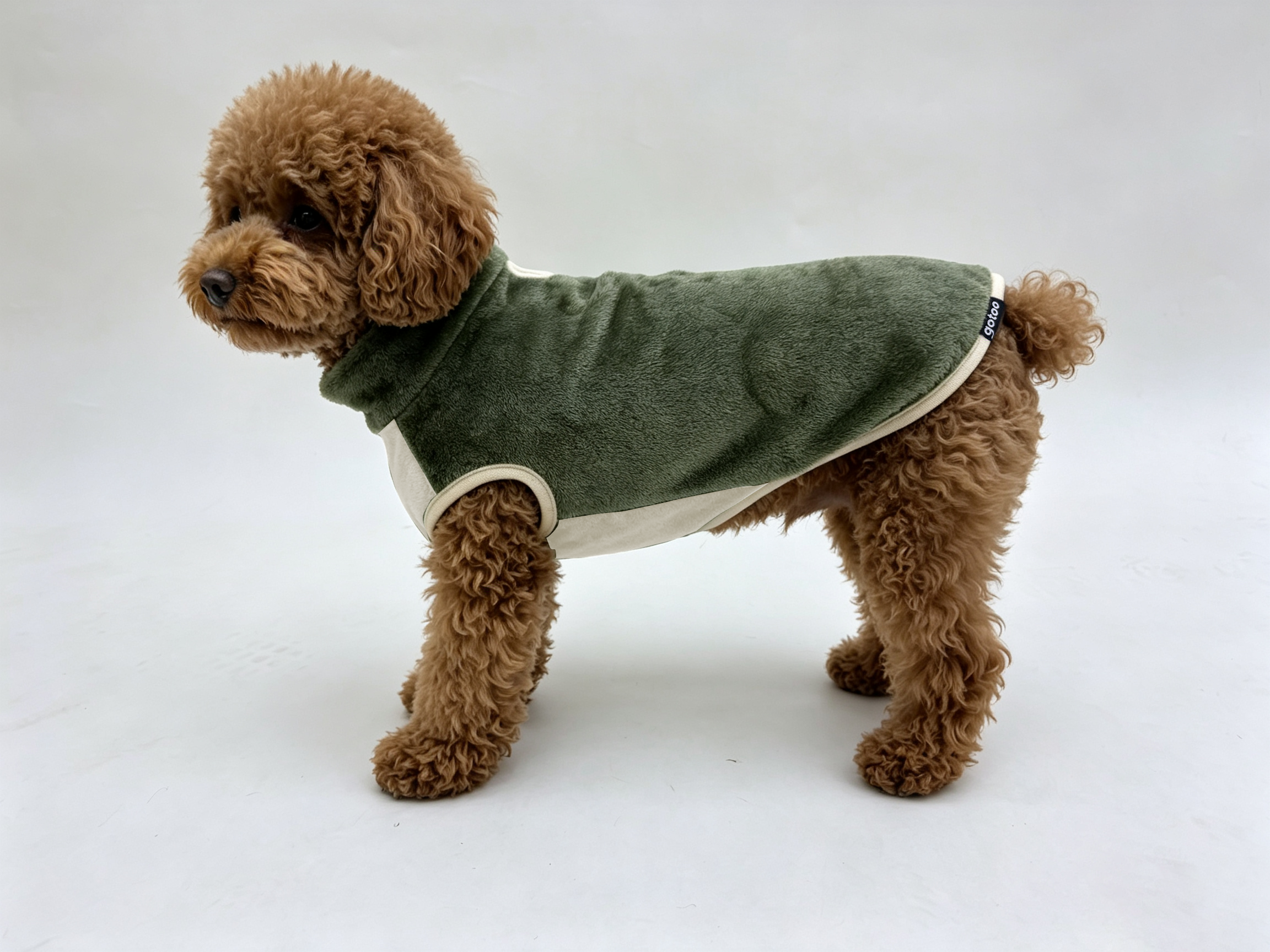 Gotoo - Manteau Polaire Vert pour Chiens - 30cm Image num&eacute;ro 5