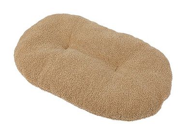 Animalis - Coussin Corbeille Oval Beige pour Chien - 39X27X50cm