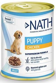 Nath - Pâtée Poulet Saumon Chiots - 400g