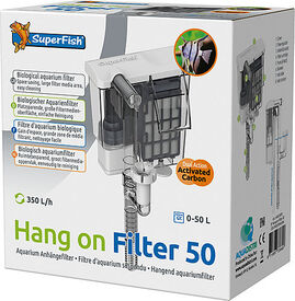Superfish - Filtre Biologique Hang on Filter 50 Aquarium - 350L/h