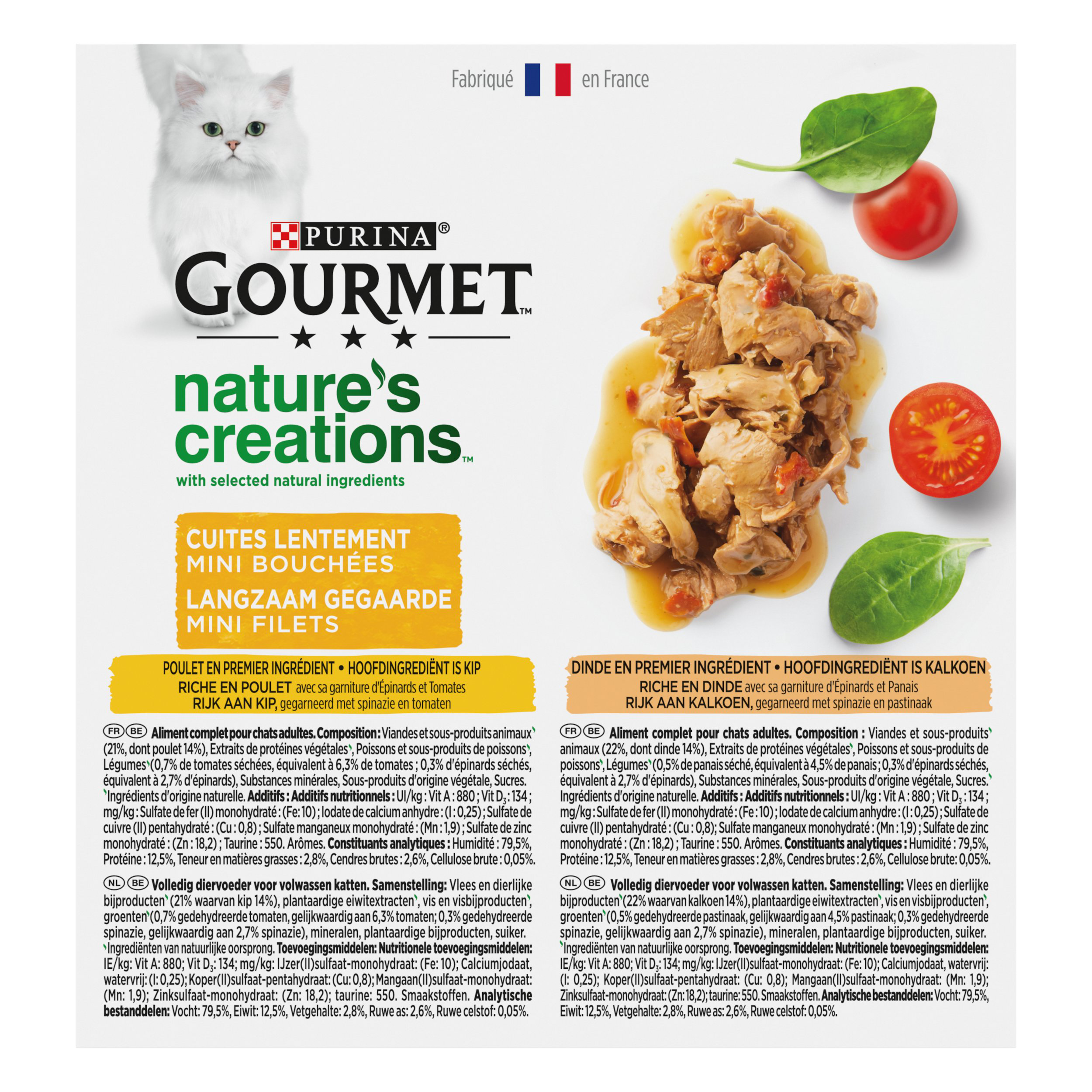 GOURMET - P&acirc;t&eacute;e Nature's Creation Multipack Au Poulet et Dinde pour Chats - 8X85g Image num&eacute;ro 3