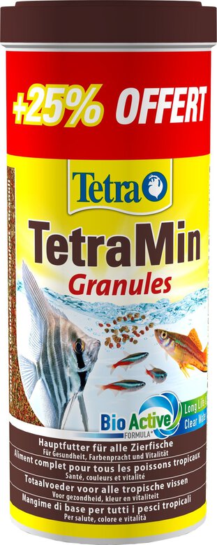 Tetra - Aliment Complet Tetramin Granules en Granulés pour Poissons Tropicaux - 1L+25% Offert Image numéro 1 Tetra - Aliment Complet Tetramin Granules en Granulés pour Poissons Tropicaux - 1L+25% Offert Image numéro 1