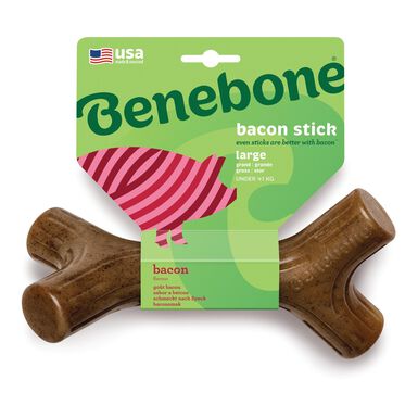 Benebone - Jouet Os à Mâcher Bacon Sticks