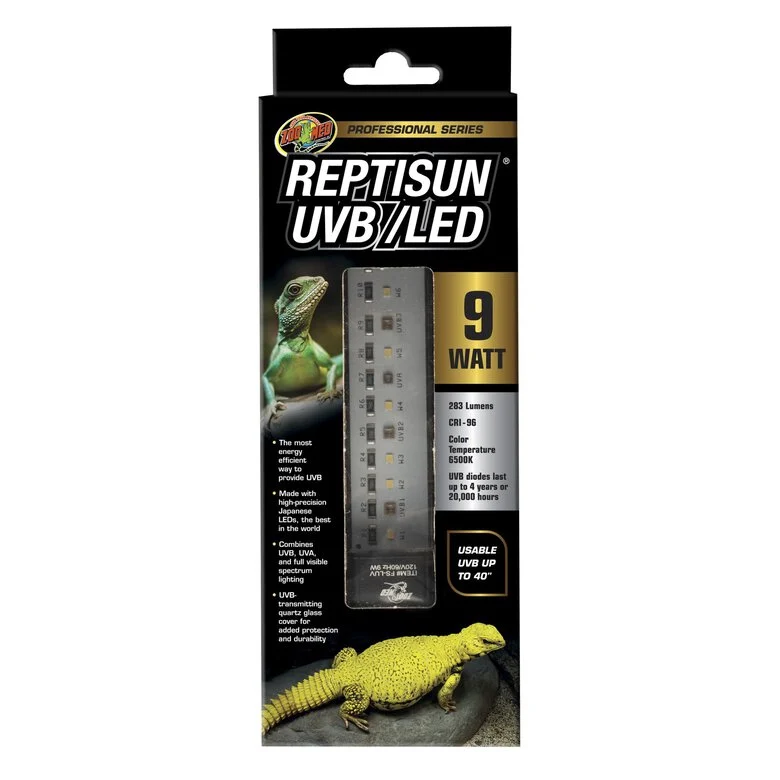 Zoomed - Ampoule LED UVB reptisun pour terrarium - 9W Image numéro 1 Zoomed - Ampoule LED UVB reptisun pour terrarium - 9W Image numéro 1