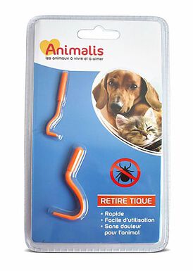 Animalis - Retire Tique pour Chien et Chat - x2