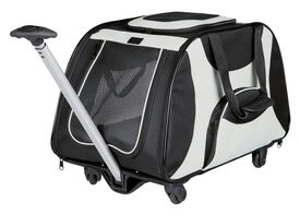 Trixie - Sac de Transport Trolley pour Chien - Noir