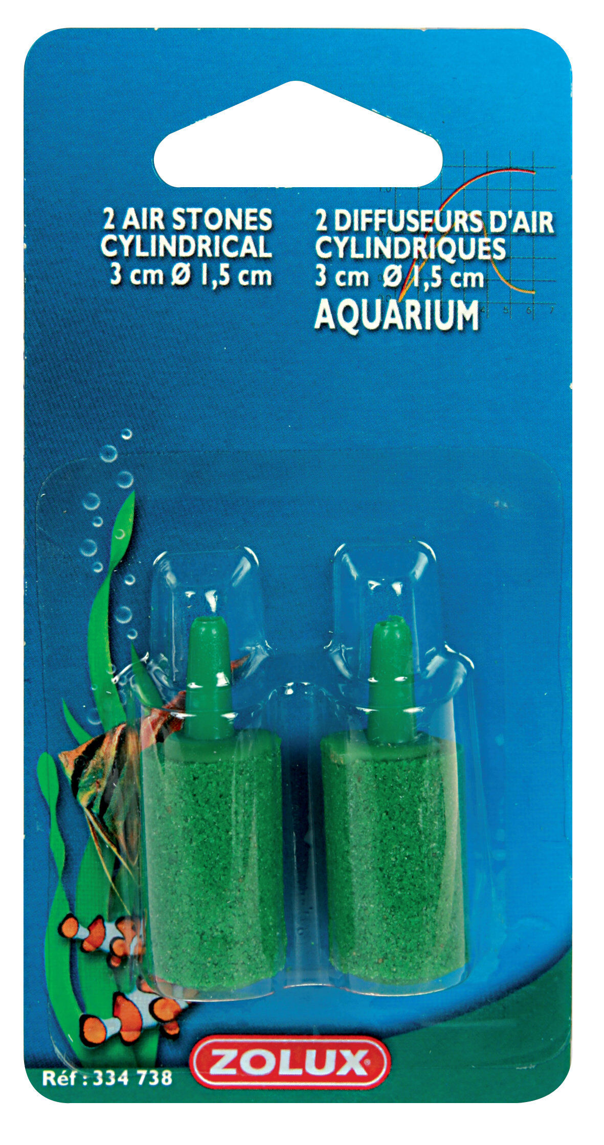 Zolux - Diffuseur d'Air Cylindrique de 3cm pour Aquarium - x2 Image num&eacute;ro 1
