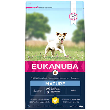 Eukanuba - Croquettes Chien Mature Pour Petite Race Poulet - 3 Kg