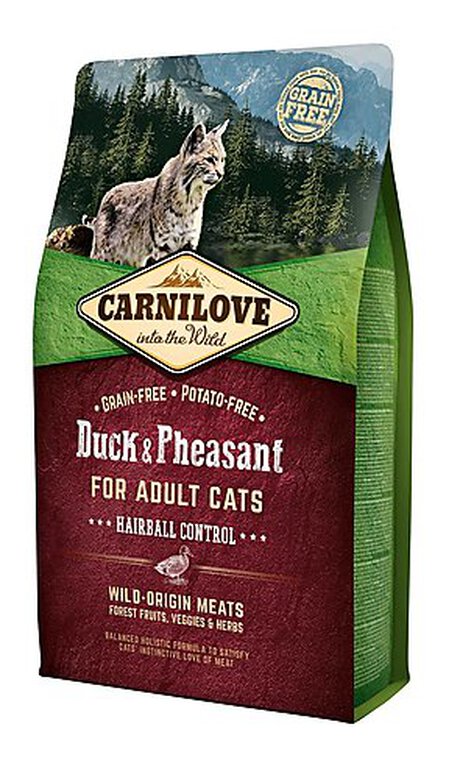 Carnilove - Croquettes Hairball Canard et Faisan pour Chat image number null