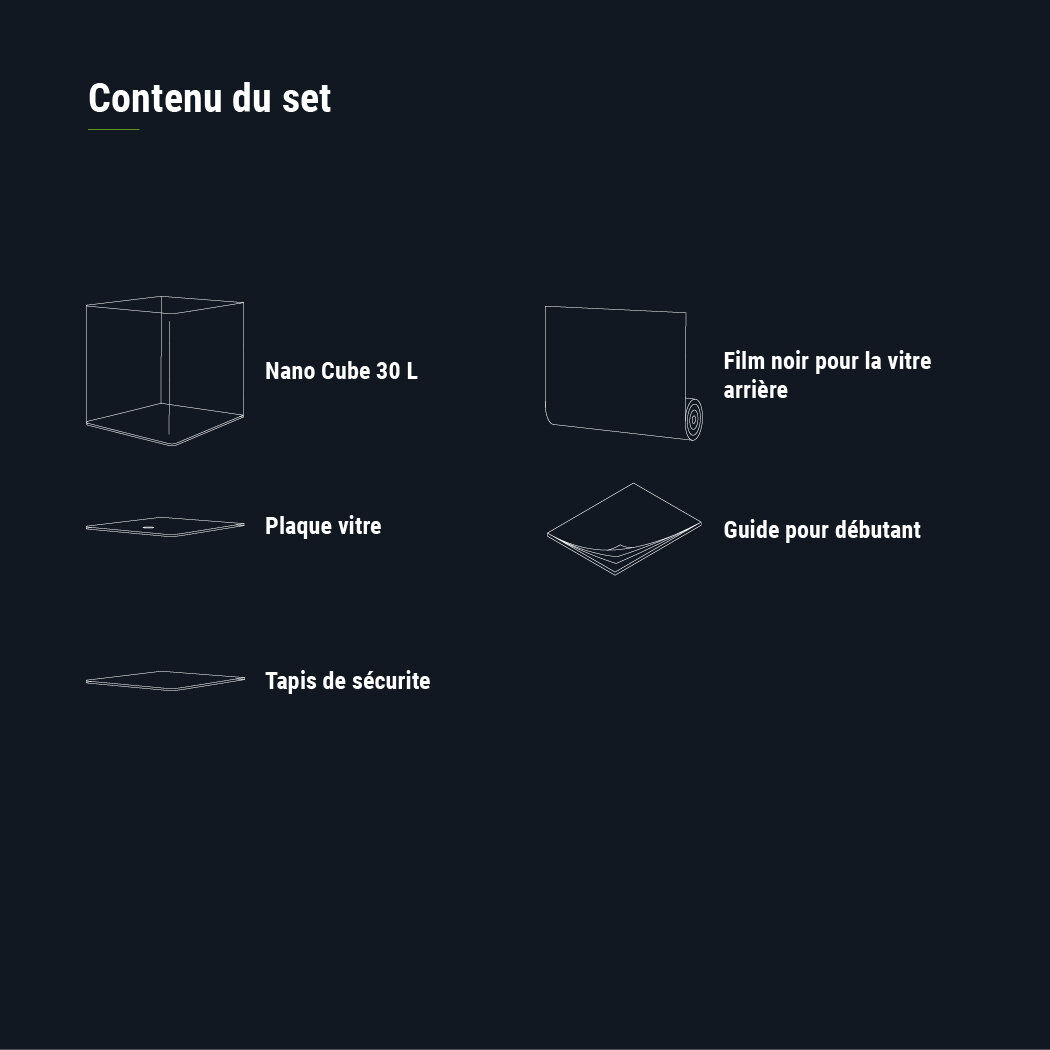 Dennerle - Mini Aquarium Nano Cube Coins Arrondis - 30L Image num&eacute;ro 4