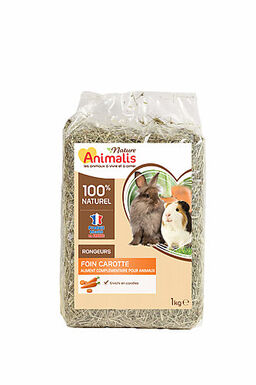 Animalis Nature - Foin Carotte pour Rongeurs - 1Kg