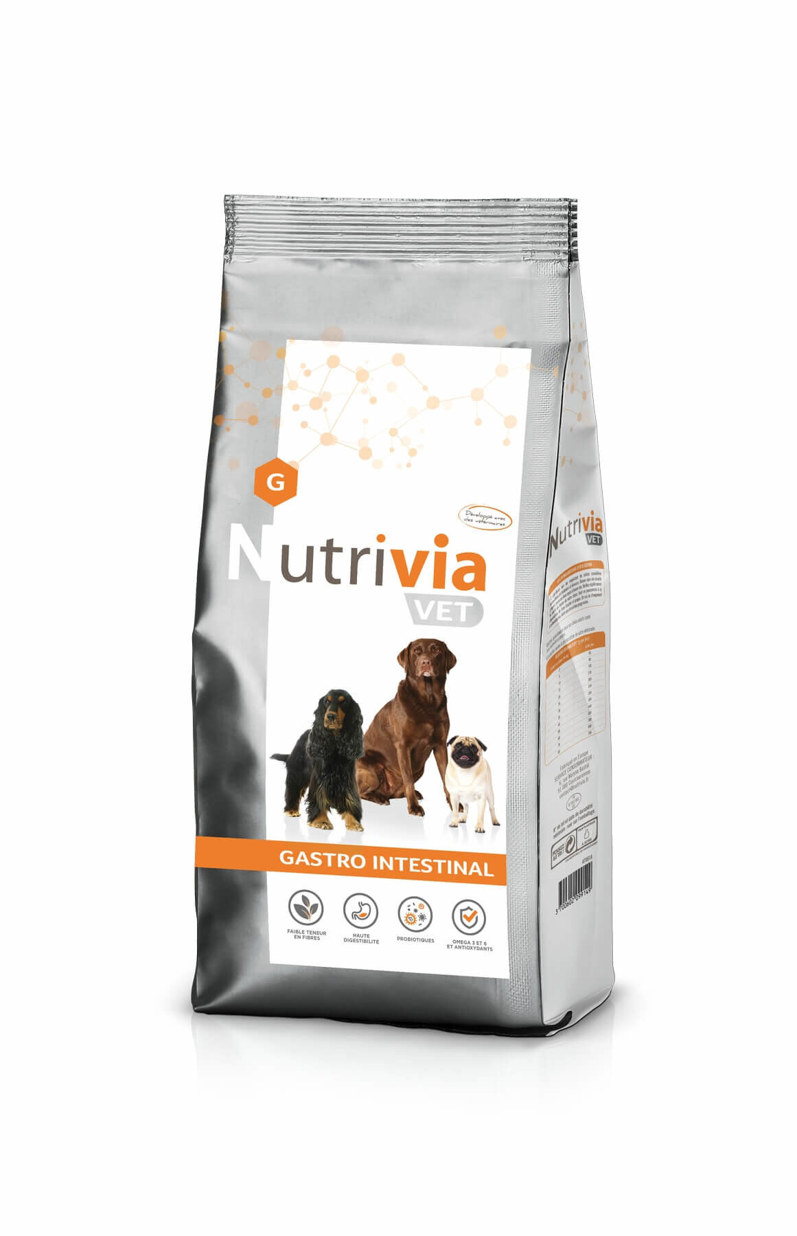 Nutrivia Vet - Croquettes Gastro Intestinal pour Chiens - 3Kg Image num&eacute;ro 1