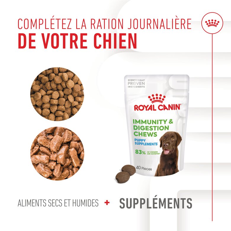Royal Canin - Aliment Complémentaire Immunity & Digestion pour Chiots - 100g Image numéro 11 Royal Canin - Aliment Complémentaire Immunity & Digestion pour Chiots - 100g Image numéro 11