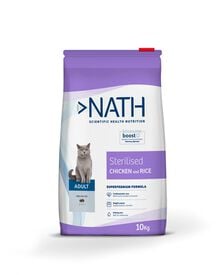 Nath - Croquettes Adult Sterilised au Poulet et Riz pour Chats