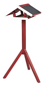 Trixie - natura mangeoire oiseaux avec pied en pin rouge/blanc - 46x22x44 cm