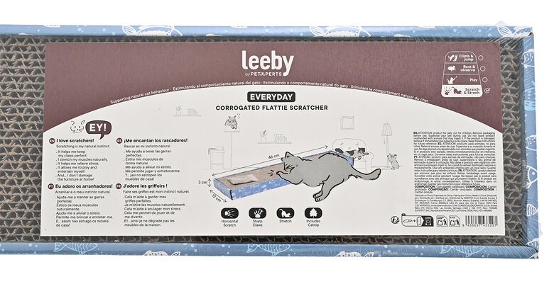 Leeby - Griffoir Everyday Plat en Carton pour Chats - 46x12cm Image numéro 5 Leeby - Griffoir Everyday Plat en Carton pour Chats - 46x12cm Image numéro 5