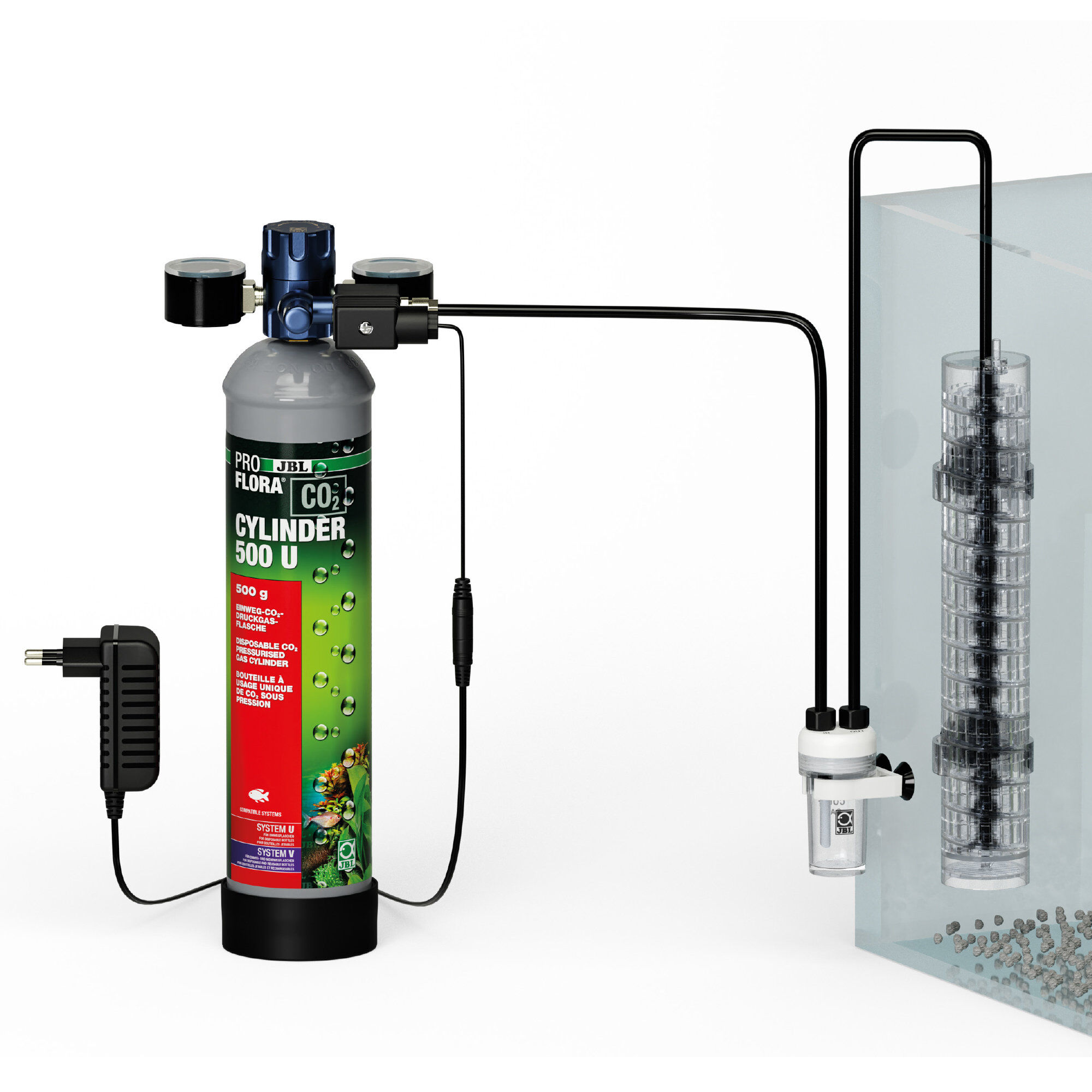 JBL - Kit de Fertilisation Proflora CO2 Advanced Set U pour Aquarium Image num&eacute;ro 2