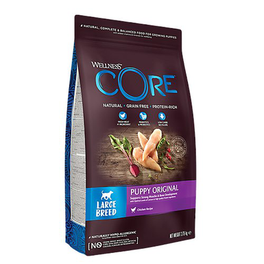 Wellness - Croquettes Large Breed Au Poulet Pour Chiens Puppy - 2,75Kg