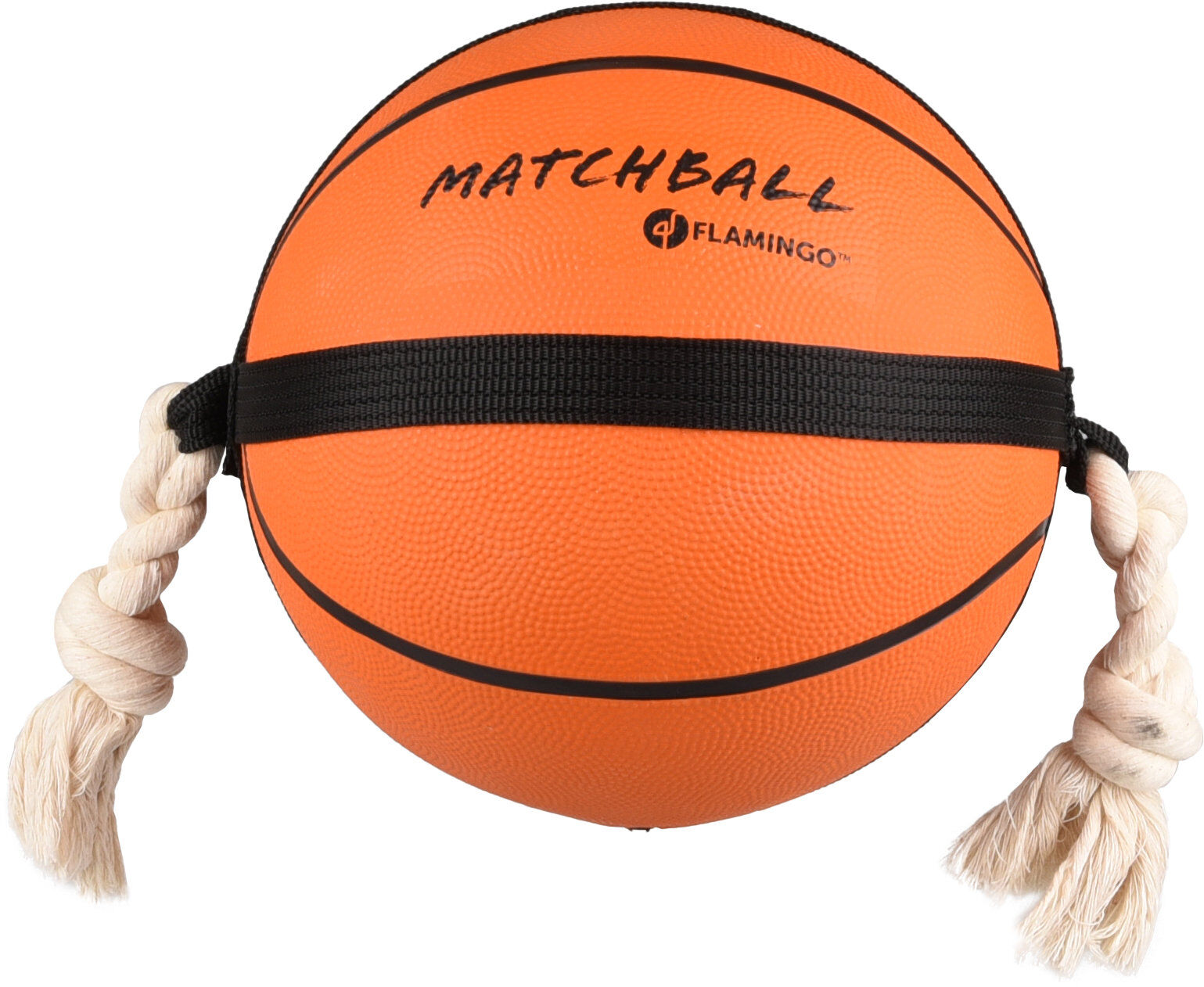 Flamingo - Jouet Balle de Basket Matchball pour Chiens - 24cm Image num&eacute;ro 1